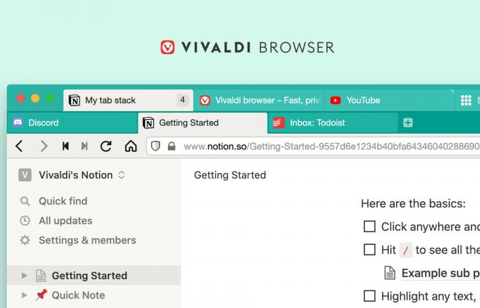 متصفح Vivaldi يسهل إدارة العديد من علامات التبويب