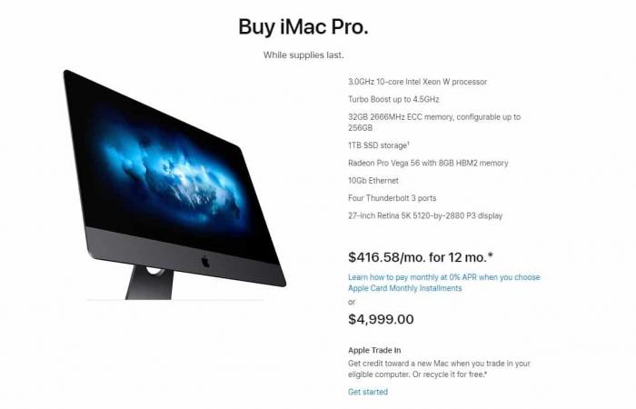 آبل تتوقف عن بيع حاسب iMac Pro
