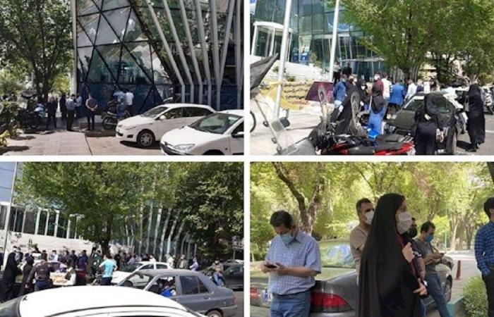 اعتصام أمام بورصة طهران – فيديو وصور