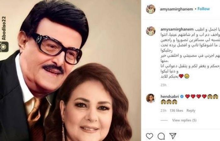 مع صورة جديدة لسمير غانم ودلال.. إيمي تنشر رسالة مؤثرة