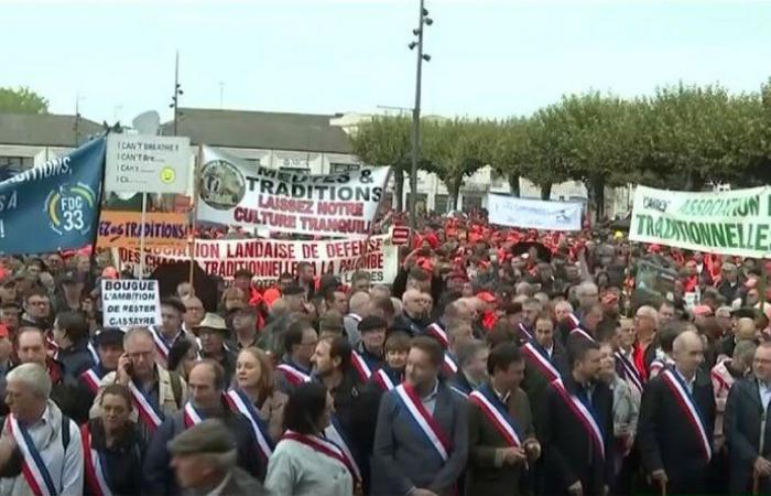 الآلاف يحتجون على حظر صيد الطيور التقليدي في فرنسا