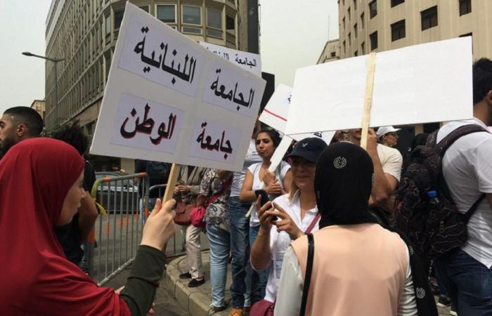 متعاقدو “اللبنانية”: مستمرون بالإضراب