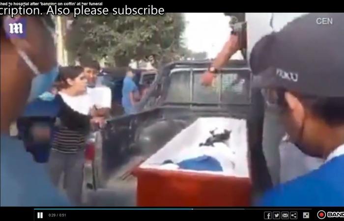 امرأة تصحو في النعش قبل دفنها – فيديو