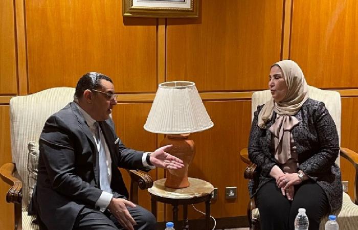 وزيرة التضامن الإجتماعي المصرية من بيروت: نجدد الدعم الكامل للبنان