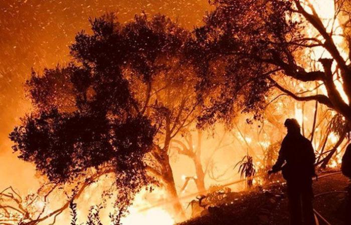 حريق هائل في كاليفورنيا ومحاولات مستمرة لإخماده