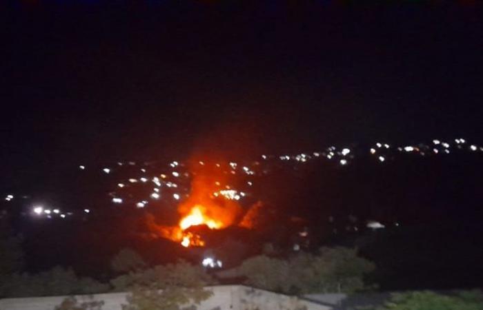 اندلاع حريق عند الحدود اللبنانية السورية شمالًا