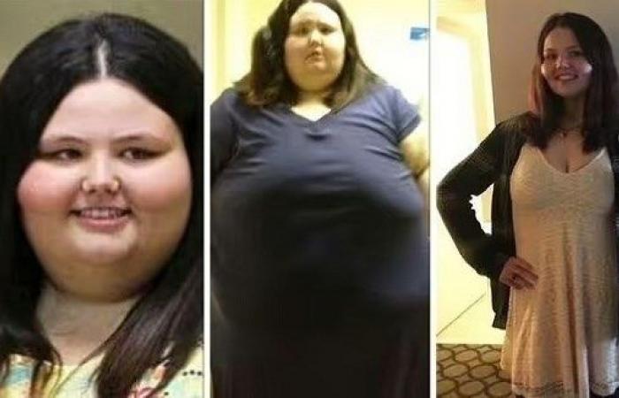 تفقد 250 كيلو من وزنها بعد ترك زوجها الذي رفض شراء السلطة لها
