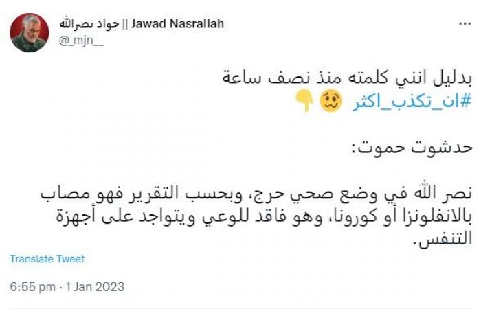بعد الحديث عن وضعه الحرج.. هذا ما أعلنه نجل نصرالله عن حال والده الصحي (صورة)