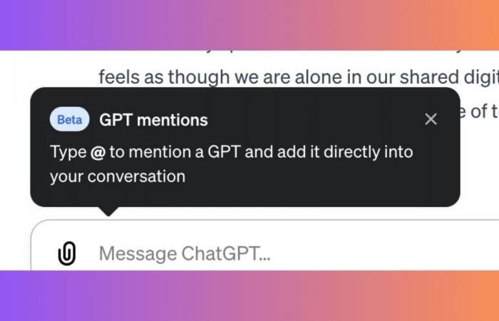 OpenAI تتيح استدعاء GPTs إلى المحادثات