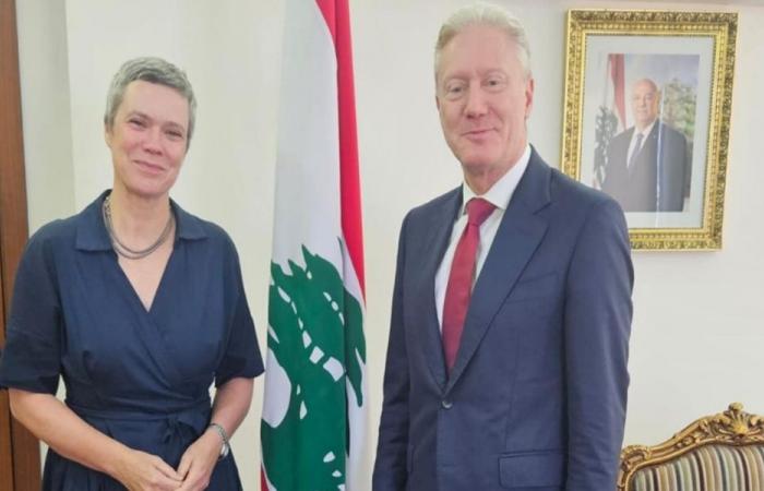 رجّي والسفيرة الأوروبية يبحثان ملف عودة النازحين السوريين