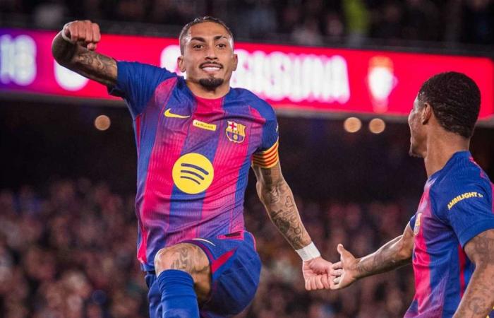 رافينيا يقود برشلونة لفوز جديد ويُبعده 7 نقاط عن ريال مدريد