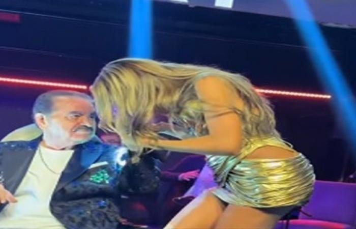 خلال حفل في اسطنبول... مايا دياب قبّلت يدّ فنان تركيّ شهير وهكذا كانت ردّة فعله