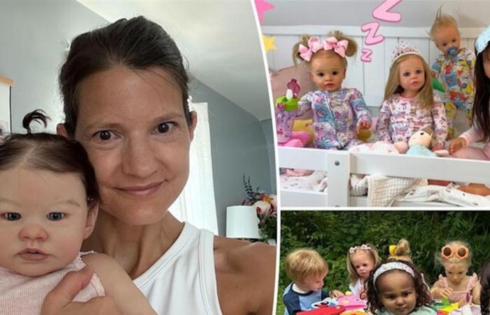 جنت مبالغ طائلة.. ام تعتني بعدد من الدمى