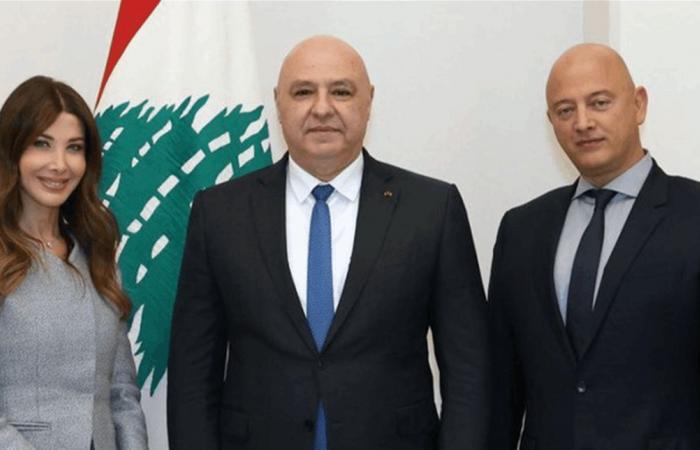 نانسي عجرم وزوجها في لقاء مع الرئيس عون.. وهذا ما قالته