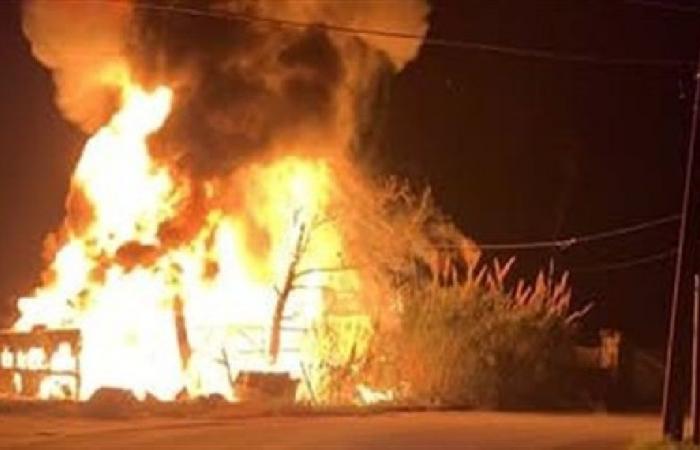 بالفيديو: حريق كبير في مخيم للاجئين السوريين في صور