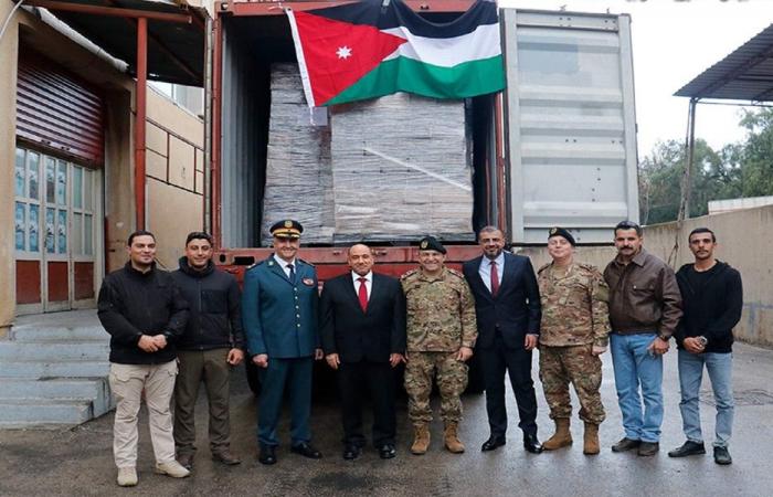 الجيش اللبناني يتسلّم هبة غذائية من الأردن