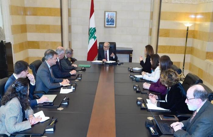 سلام بحث مع المستشار الفرنسي في الإصلاحات الاقتصادية