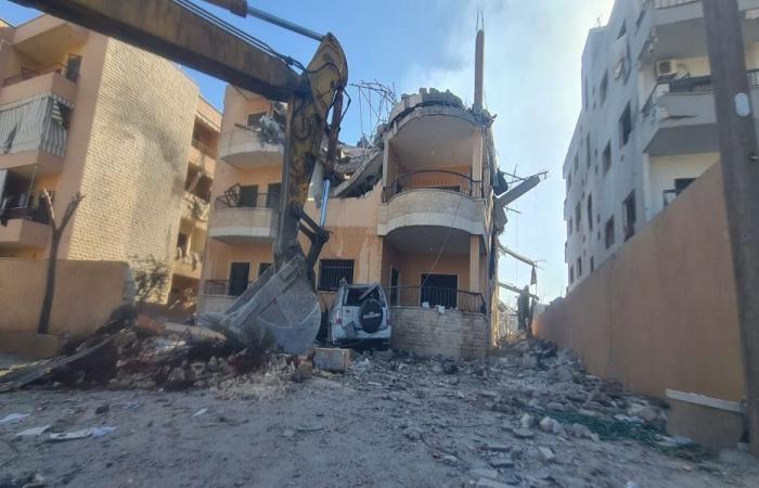 بالفيديو: دمار واسع في تمنين جرّاء غارات الجمعة