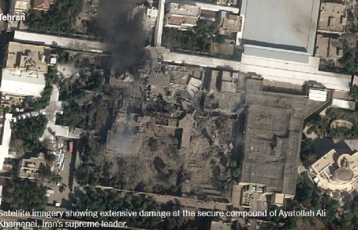 صورة فضائية تكشف مقر خامنئي المُستهدف