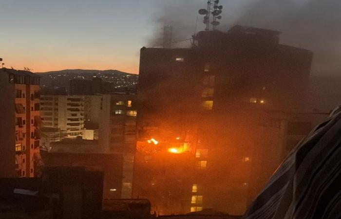 بالفيديو: استهداف إسرائيلي في عائشة بكار