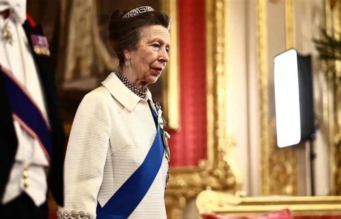 إطلالة كلاسيكية للأميرة آن في خلال زيارة رئيس نيجيريا