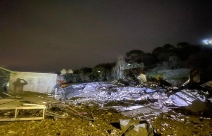 غارة استهدفت إحدى الشاليهات في حاصبيا