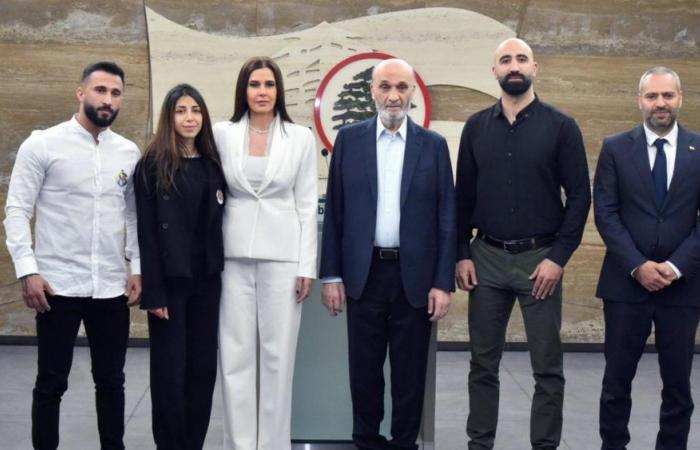 جعجع وستريدا التقيا أبناء الشهيدين بيار وفلافيا معوّض