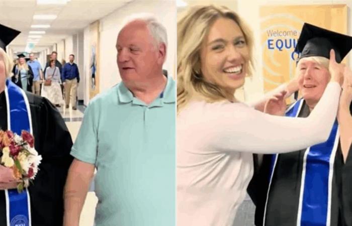 بالفيديو: حلم أجّلته 55 عاماً.. جدة تتخرج في الجامعة بعمر 74