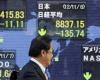 خسائر عنيفة تضرب الأسهم اليابانية في بورصة طوكيو